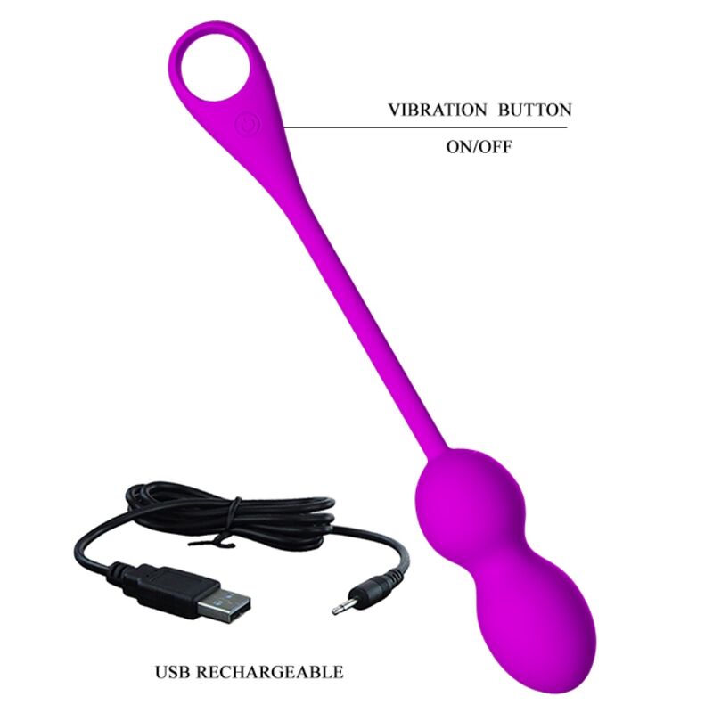 Pretty love - sfere vibranti ricaricabili elvira viola