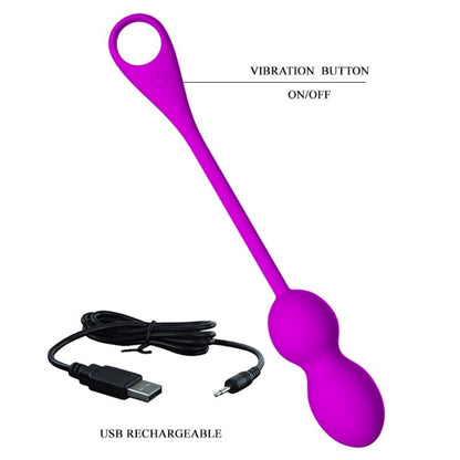 Pretty love - sfere vibranti ricaricabili elvira viola