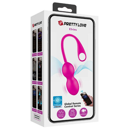 Pretty love - sfere vibranti ricaricabili elvira rosa