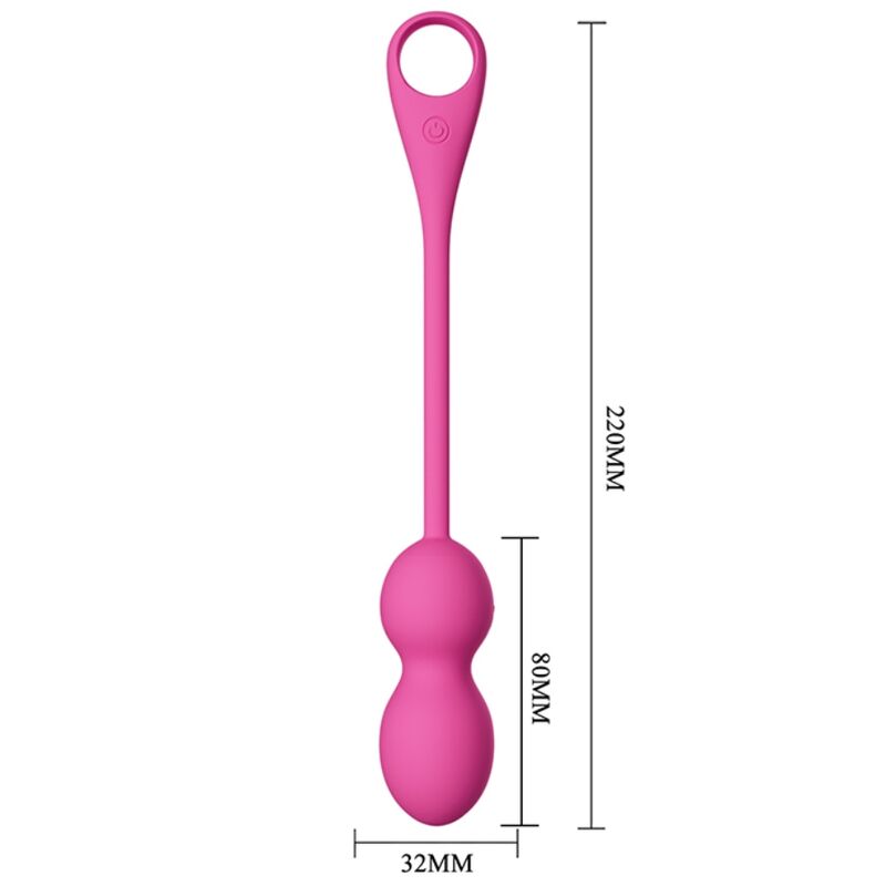 Pretty love - sfere vibranti ricaricabili elvira rosa