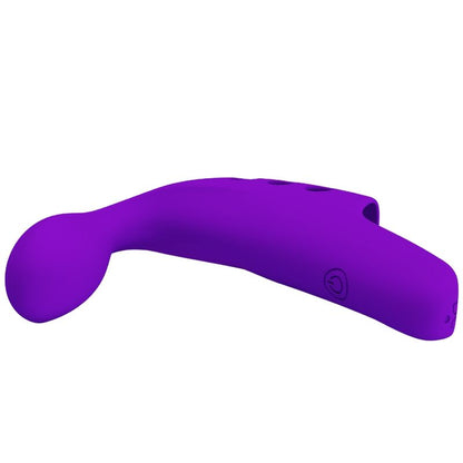 Pretty love - vibratore da dita ricaricabile gorgon viola