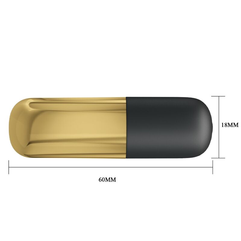 PRETTY LOVE - VIBREUR BULLET RECHARGEABLE DORÉ