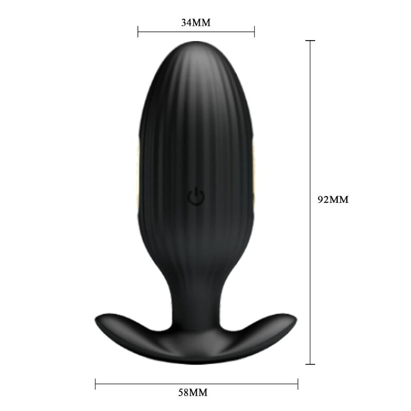 Pretty love - plug anale controllato da app jefferson nero
