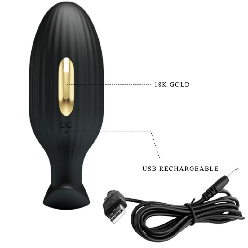 Pretty love - plug anale controllato da app jefferson nero