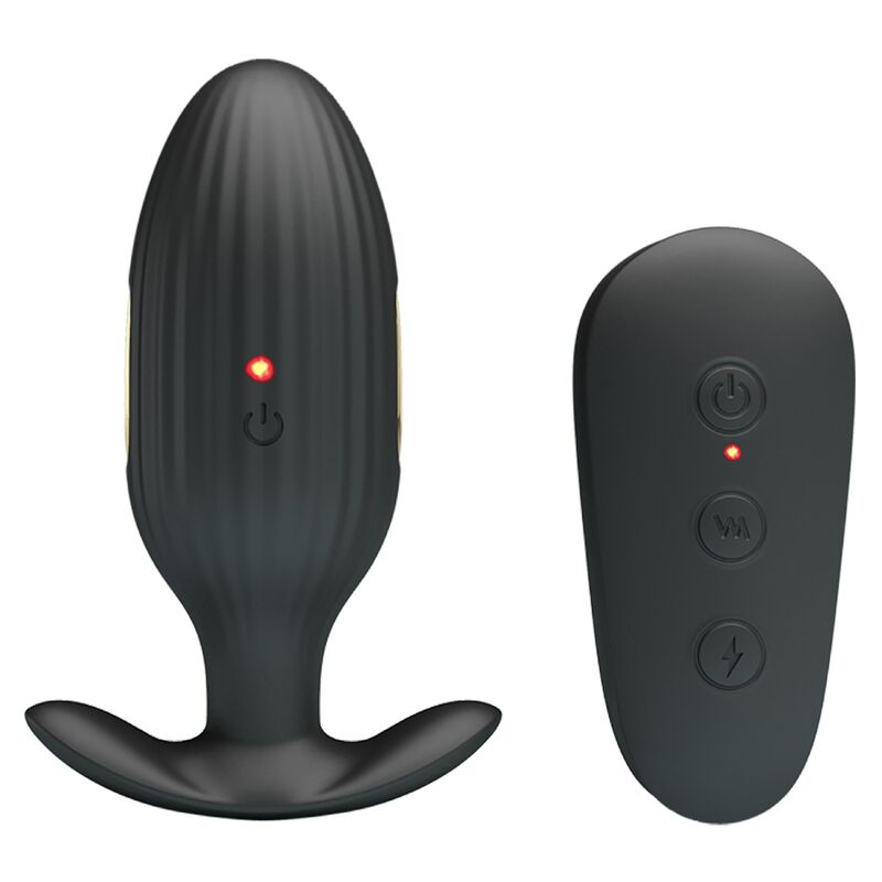 Pretty love - vibratore anale ricaricabile kelly plug nero