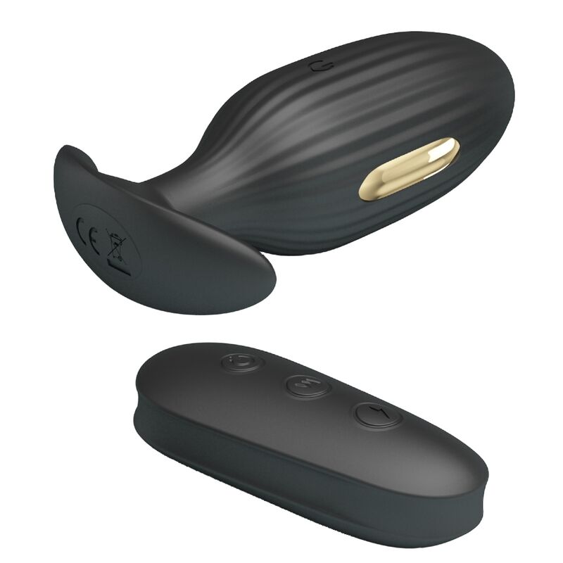 Pretty love - vibratore anale ricaricabile kelly plug nero