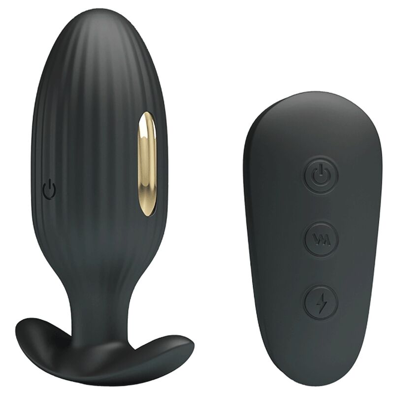 Pretty love - vibratore anale ricaricabile kelly plug nero