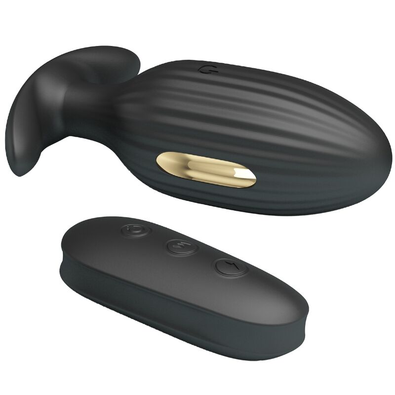Pretty love - vibratore anale ricaricabile kelly plug nero
