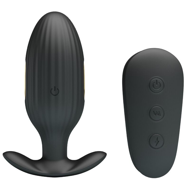 Pretty love - vibratore anale ricaricabile kelly plug nero