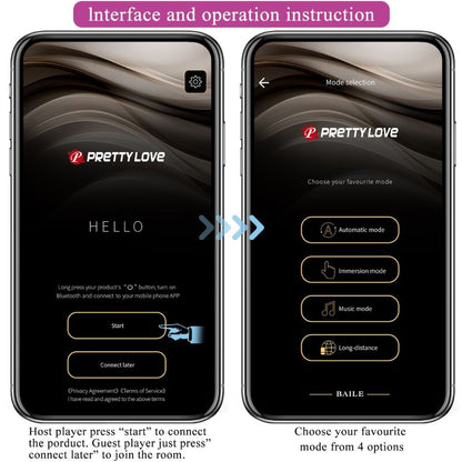 Pretty love - plug anale controllato da app jefferson nero