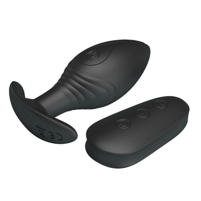 Pretty love - vibratore ricaricabile plug anale regina nero