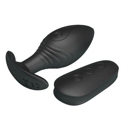 Pretty love - vibratore ricaricabile plug anale regina nero