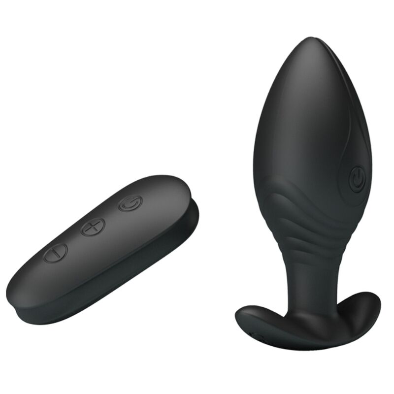 Pretty love - vibratore ricaricabile plug anale regina nero