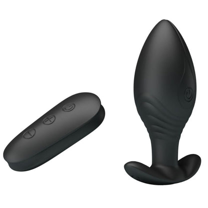Pretty love - vibratore ricaricabile plug anale regina nero