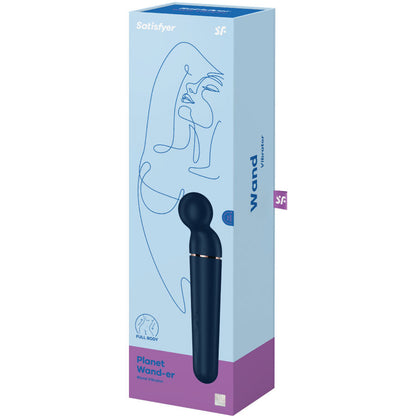 Satisfyer - massaggiatore vibratore planet wand-er blu