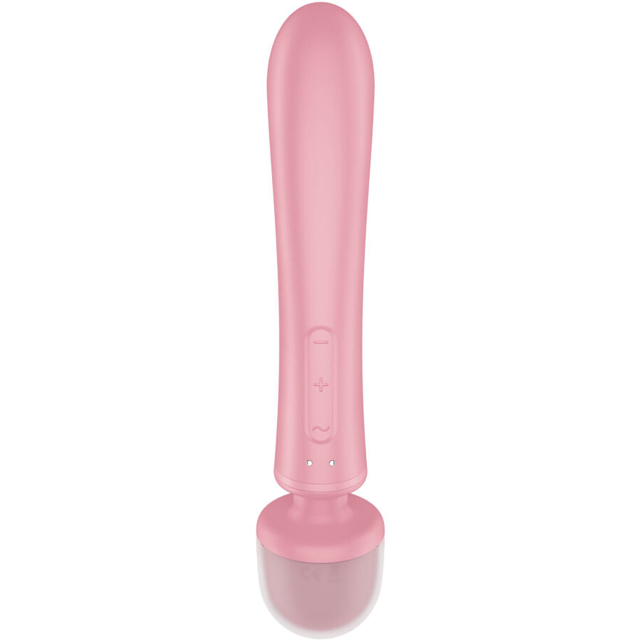 Vibrateur rabbit Satisfyer Triple Lover avec tête de massage wand rose