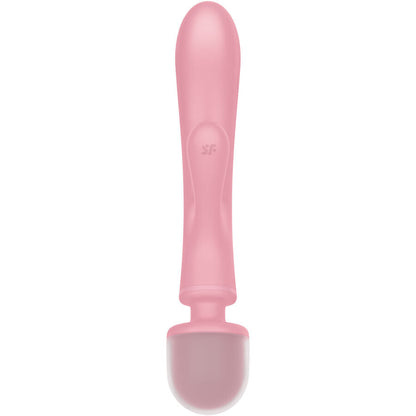 Vibrateur rabbit Satisfyer Triple Lover avec tête de massage wand rose