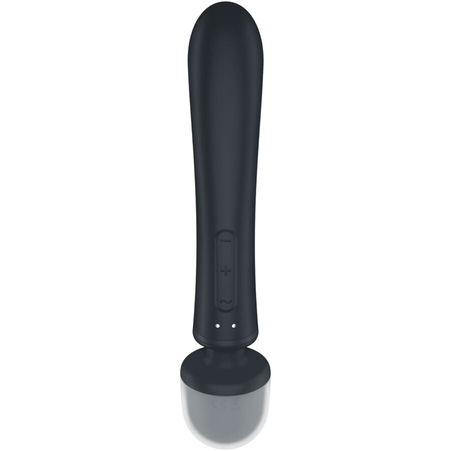 Vibreur rabbit Satisfyer Triple lover avec tête wand massager noir/gris