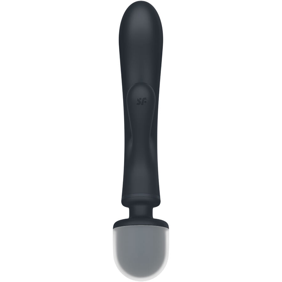 Vibreur rabbit Satisfyer Triple lover avec tête wand massager noir/gris