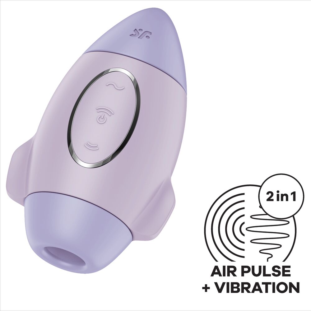 Satisfyer - mission control petit vibromasseur double impulsion lilas