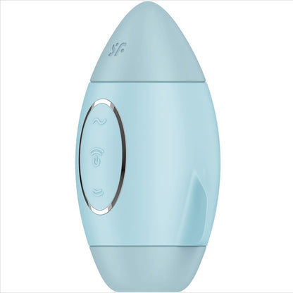 Satisfyer - vibromasseur double impulsion petit bleu mission control