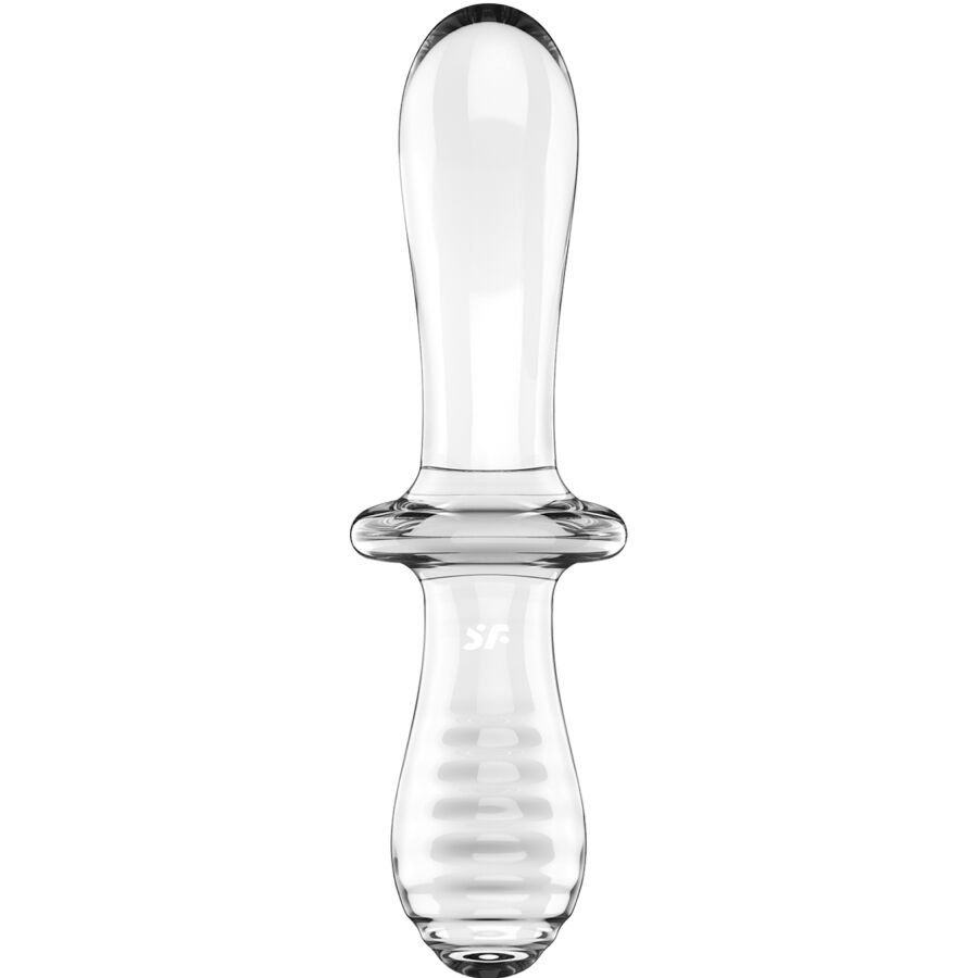 Satisfyer - dildo doppio cristallo trasparente
