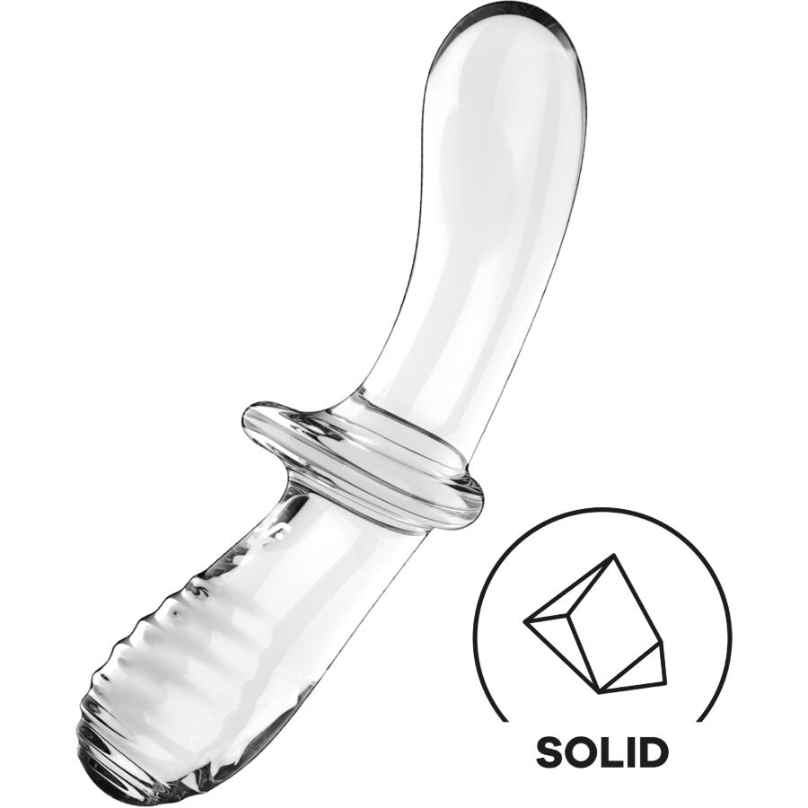 Satisfyer - dildo doppio cristallo trasparente