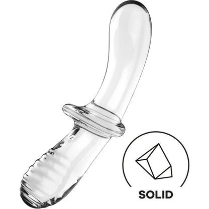 Satisfyer - dildo doppio cristallo trasparente