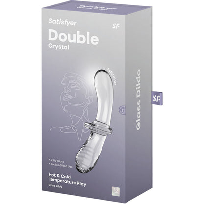 Satisfyer - dildo doppio cristallo trasparente