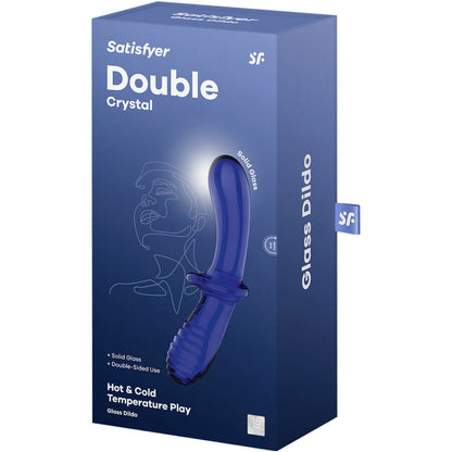 Satisfyer - dildo doppio cristallo blu
