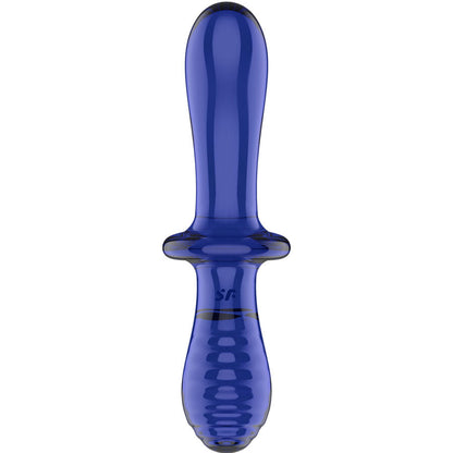 Satisfyer - dildo doppio cristallo blu