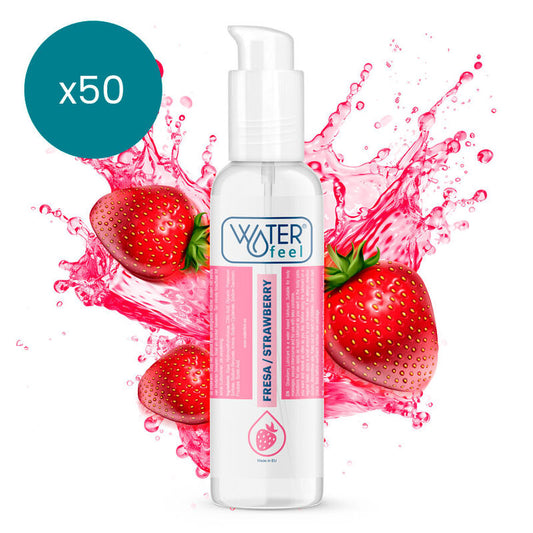 Waterfeel - lubrificante a base acqua alla fragola 175 ml confezione 50 unità