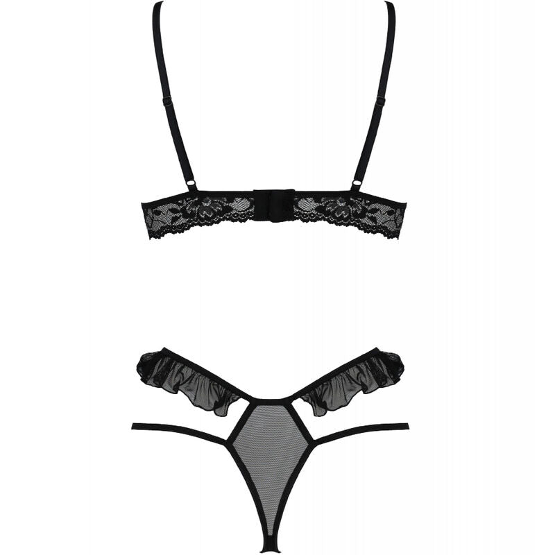Passion - ensemble body deux pièces noir S/M