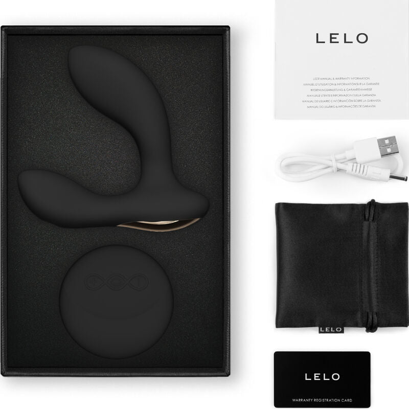 Lelo - massaggiatore prostatico telecomando hugo 2 nero