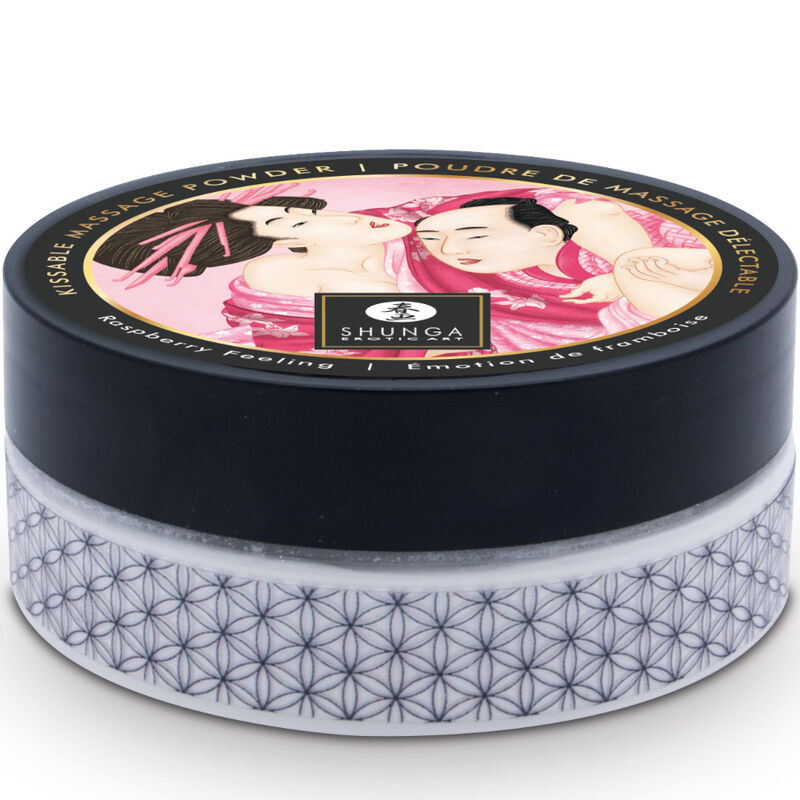 Shunga - kit polvere da massaggio alimentare lampone