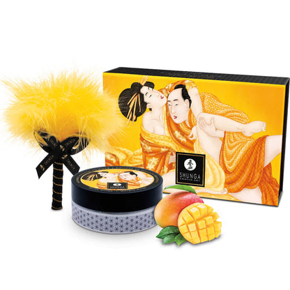 Shunga - kit polvere da massaggio alimentare mango