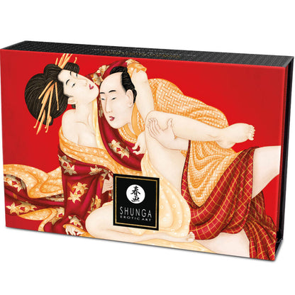 Shunga - kit polvere da massaggio alimentare fragola