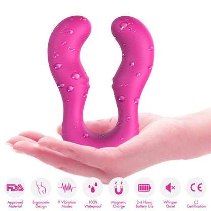 Armony - vibratore seraph doppio telecomando fucsia