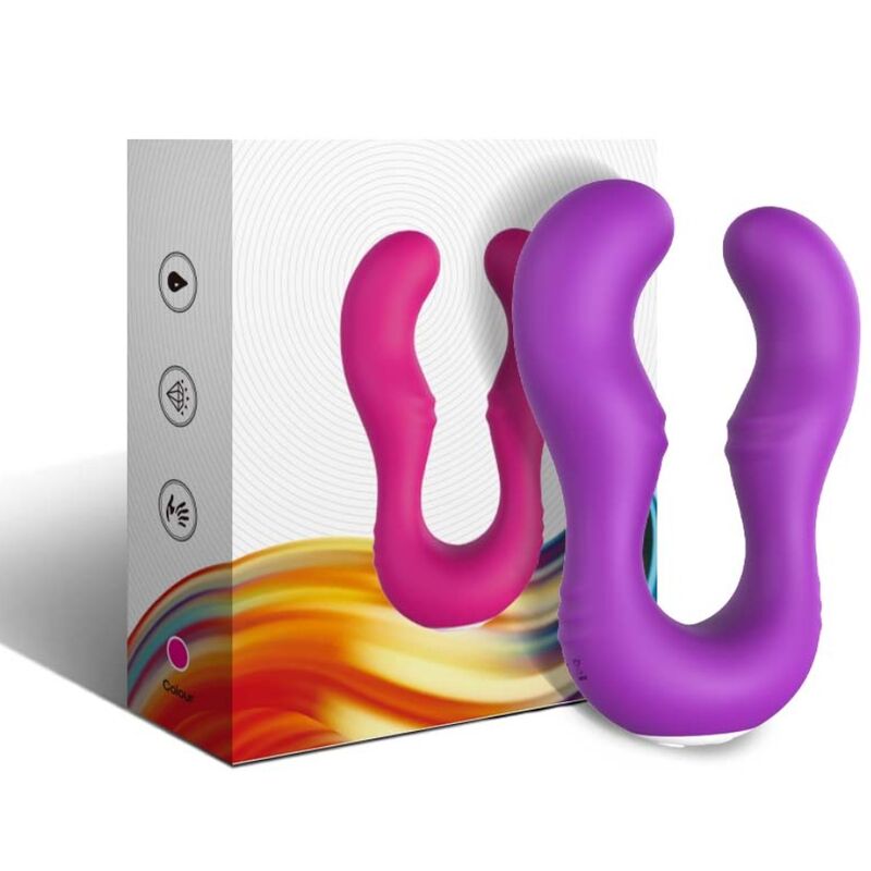 Armony - vibratore seraph doppio telecomando viola