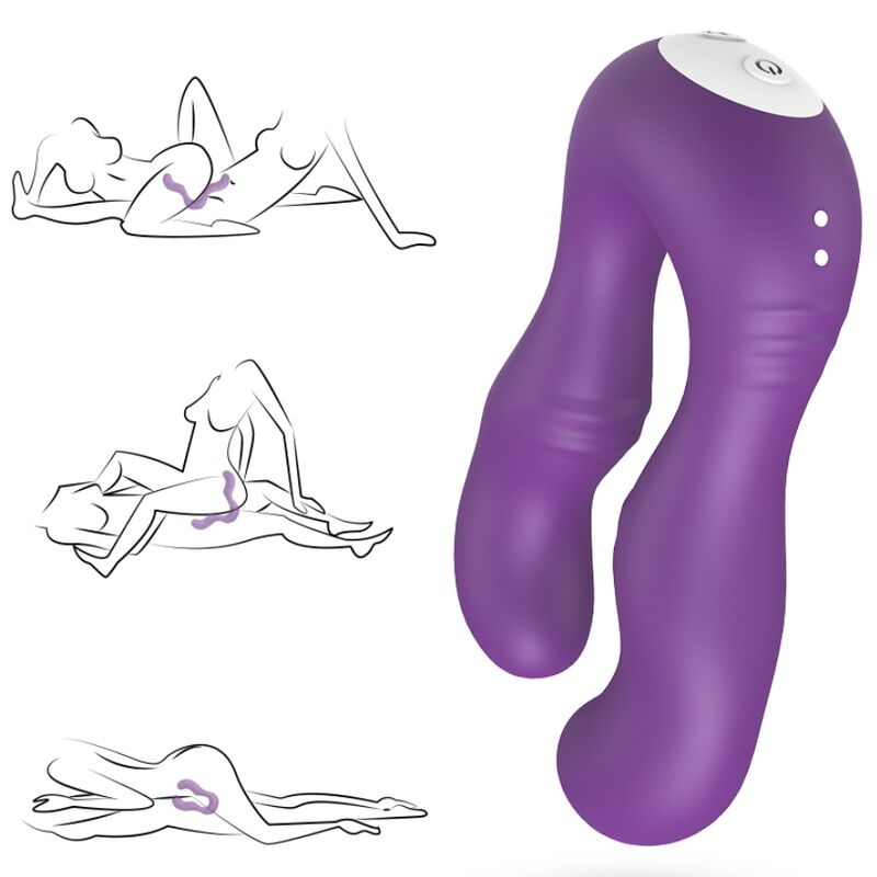 Armony - vibratore seraph doppio telecomando viola