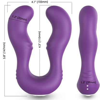 Armony - vibratore seraph doppio telecomando viola