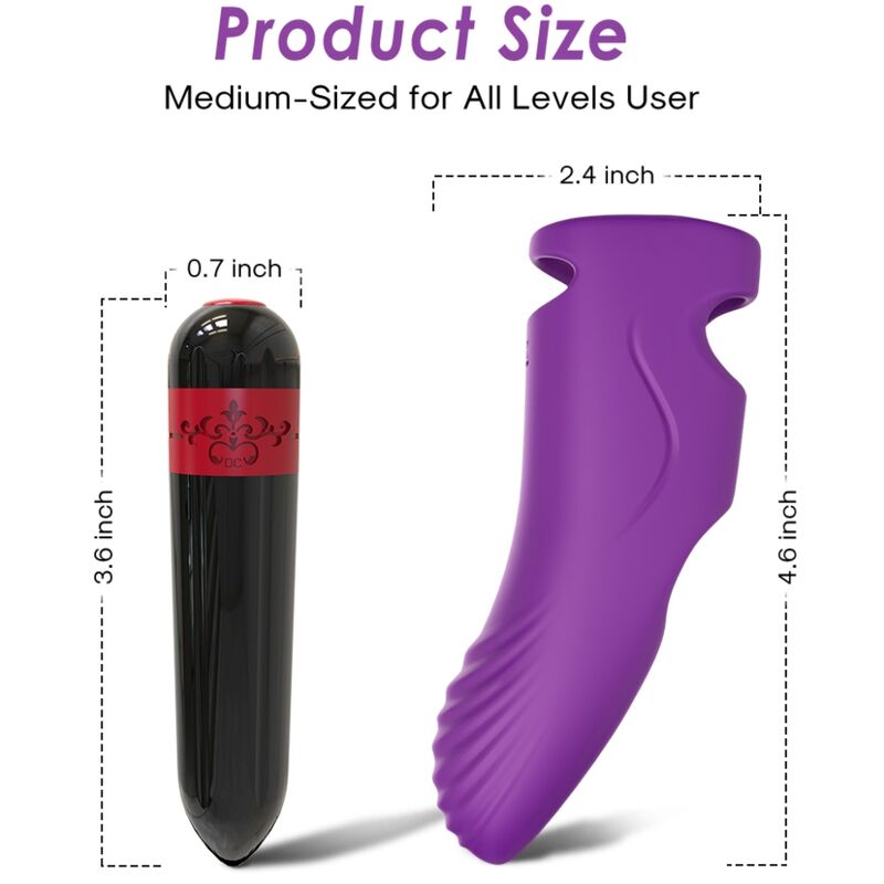 Armony - aurora vibrador dedal violeta