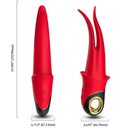 Armony - vibromasseur double tête rouge