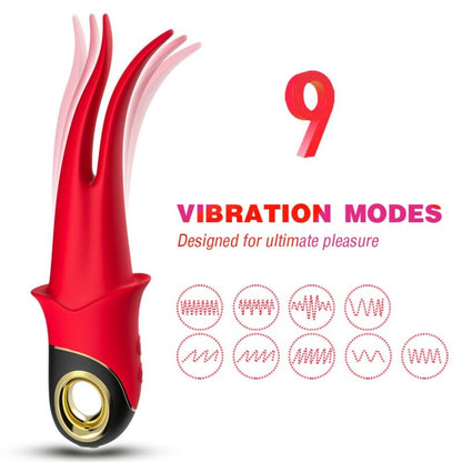 Armony - vibromasseur double tête rouge