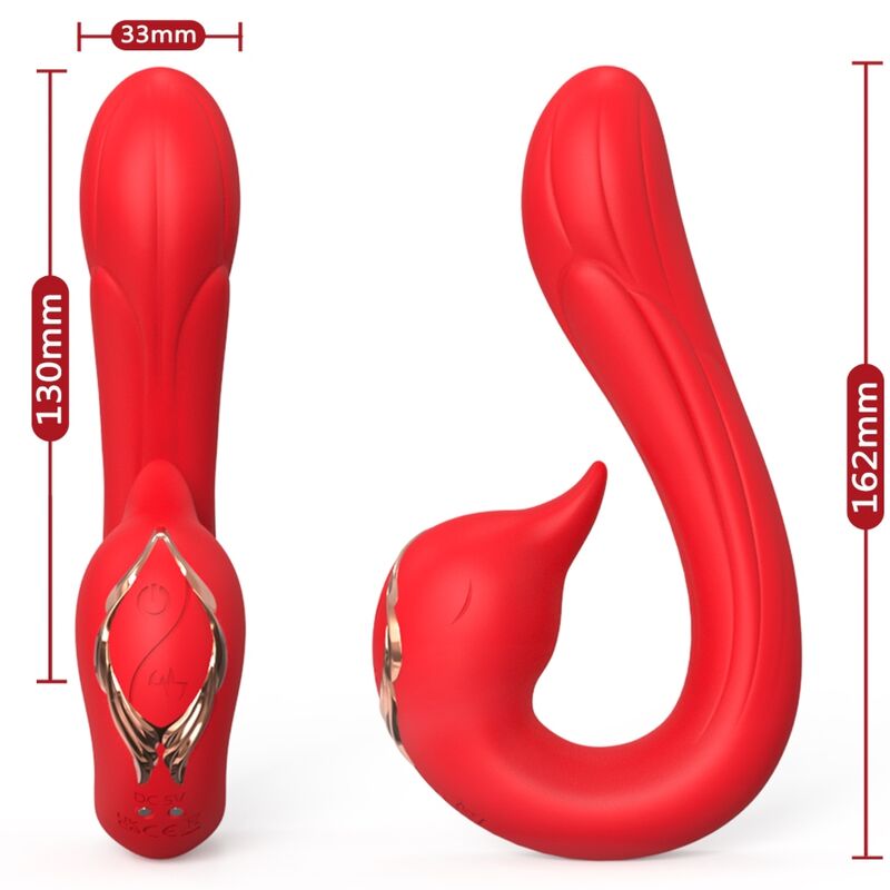 Armony - vibratore delfin multiposizione ed effetto calore rosso