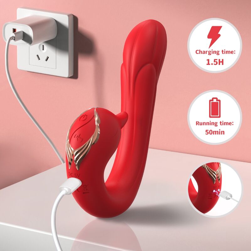 Armony - vibratore delfin multiposizione ed effetto calore rosso