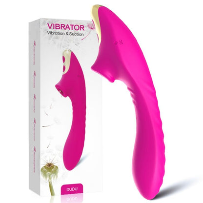 Succhia Clitoride+ Vibratore Armony Dudu Fucsia/Oro