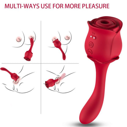 Vibratore+ Stimolatore Punto G Armony Roselover Rosso