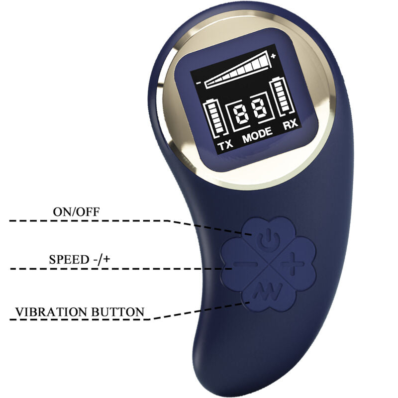 Pretty love - telecomando uovo vibrante mina blu