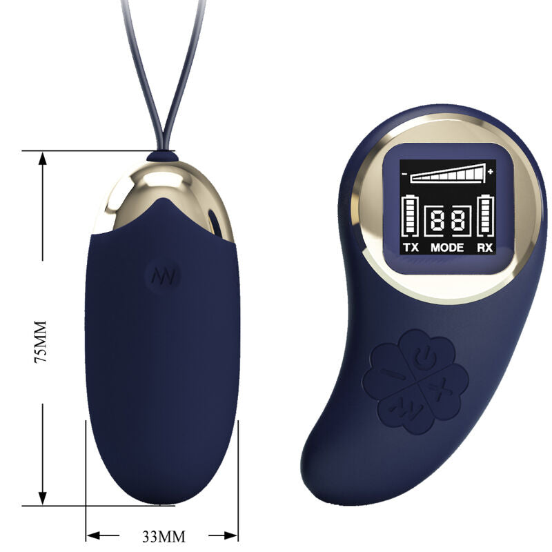 Pretty love - telecomando uovo vibrante mina blu